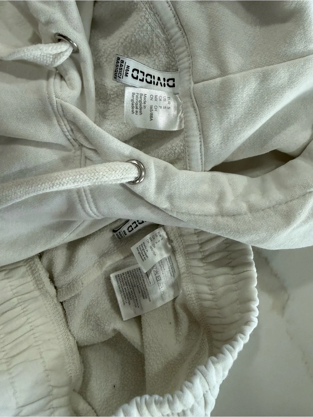 H&M White Hoodie and Wide-Leg Pants Set - Picture 4 of 4